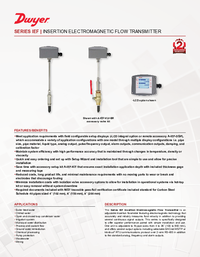 Thumbnail of document Data Sheet - IEF Insertion Electromagnetic flow transmitter